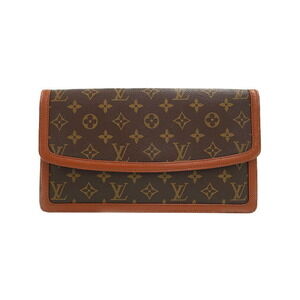 Louis Vuitton Monogram Leather Brown Pochette Dame Shoulder Bag